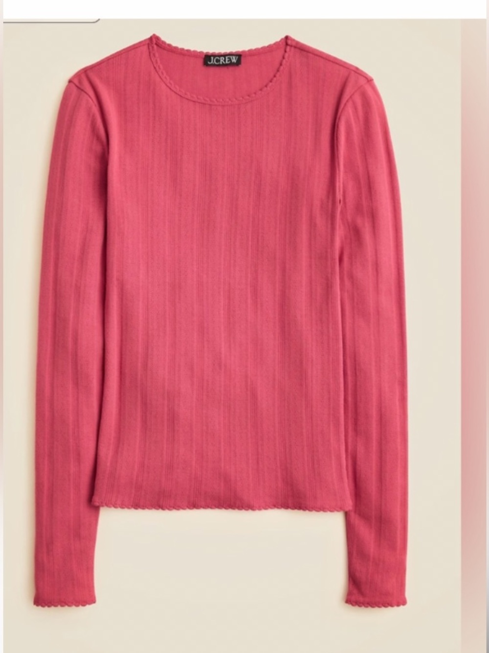 J.Crew Pointelle Top